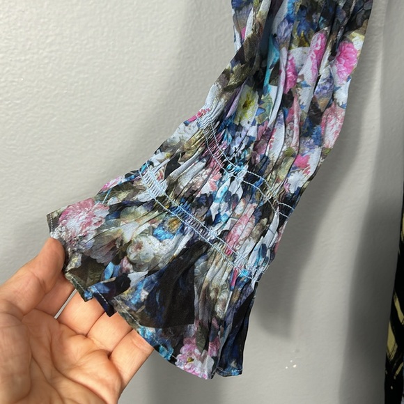 Preen Line floral & check dress knee length size small- like new - Picture 7 of 16